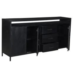 Livingfurn - Dressoir Kala Open 180 cm - Mangohout Hot