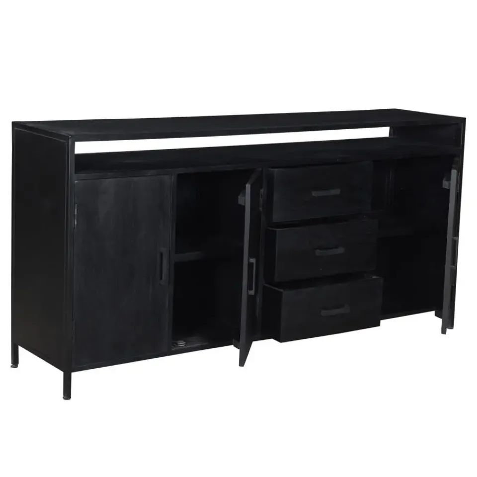 Livingfurn - Dressoir Kala Open 180 cm - Mangohout Hot