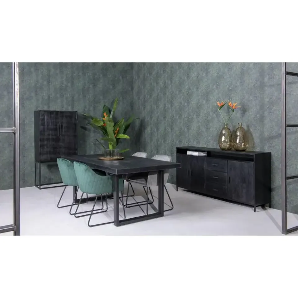 Livingfurn - Dressoir Kala Open 180 cm - Mangohout Hot