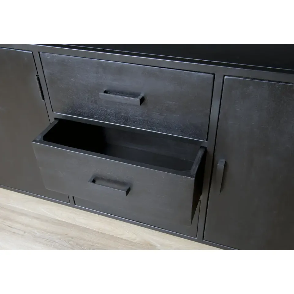 Livingfurn - Dressoir Kala Open 180 cm - Mangohout Hot