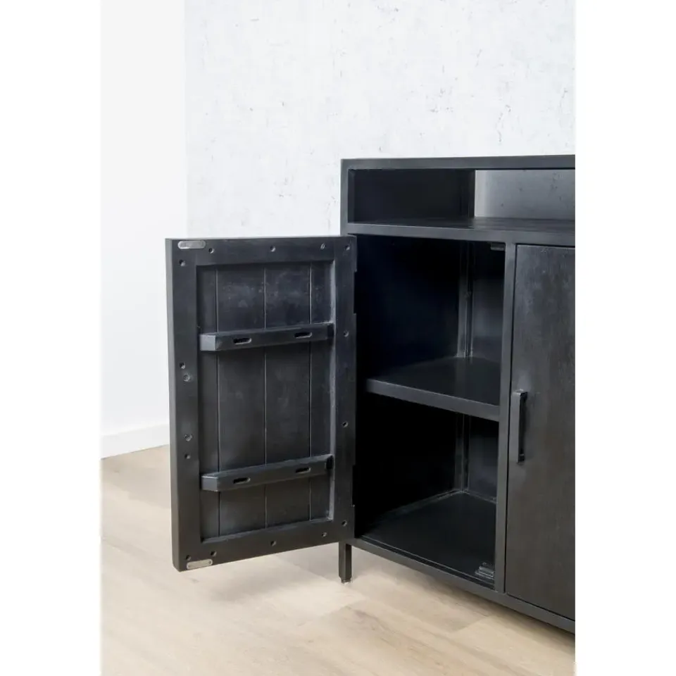 Livingfurn - Dressoir Kala Open 180 cm - Mangohout Hot