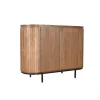 Livingfurn - Dressoir Noor Natural 115cm - Mangohout / Gecoat Staal