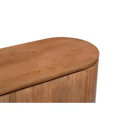 Livingfurn - Dressoir Noor Natural 115cm - Mangohout / Gecoat Staal