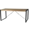 Livingfurn - Eetkamertafel Nairobi - U-Poten - Mangohout - 220x100 cm Discount