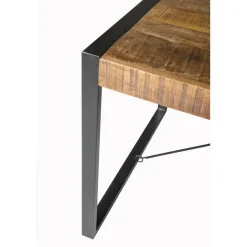 Livingfurn - Eetkamertafel Nairobi - U-Poten - Mangohout - 220x100 cm Discount