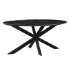 Livingfurn - Eetkamertafel - Spider Tafel Poot - Riverwood - 180 cm - Zwart Hot