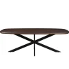 Livingfurn - Eetkamertafel Jesper Danish Oval Brown 230 cm - Mangohout New