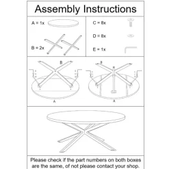 Livingfurn - Ronde Eetkamertafel Oslo Zwart - Acasiahout - 120 cm New