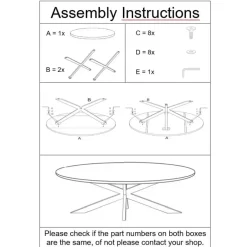 Livingfurn - Zwarte Eetkamertafel Oslo Ovaal - Acasia Hout - 240cm Outlet
