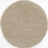 Muratap Loca Shaggy Rond Vloerkleed Beige Hoogpolig - 240 CM ROND Clearance