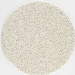 Muratap Loca Shaggy Rond Vloerkleed Creme Hoogpolig - 120 CM ROND Outlet