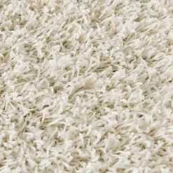 Muratap Loca Shaggy Rond Vloerkleed Creme Hoogpolig - 120 CM ROND Outlet
