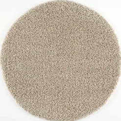 Muratap Loca Shaggy Rond Vloerkleed Beige Hoogpolig - 300 CM ROND Discount