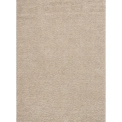 Muratap Loca Shaggy Vloerkleed Beige Hoogpolig - 300x300 CM Vierkant