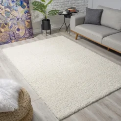 Muratap Loca Shaggy Vloerkleed Creme Hoogpolig - 200x290 CM Outlet