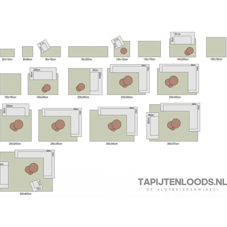 Muratap Loca Shaggy Vloerkleed Creme Hoogpolig - 200x290 CM Outlet