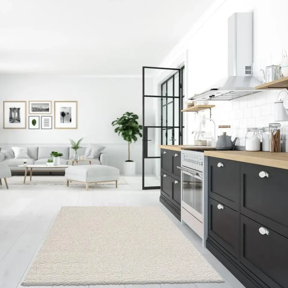 Muratap Loca Shaggy Vloerkleed Creme Hoogpolig - 200x290 CM Outlet