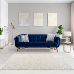 Muratap Loca Shaggy Vloerkleed Creme Hoogpolig - 140x200 CM Best