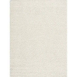 Muratap Loca Shaggy Vloerkleed Creme Hoogpolig - 200x200 CM Vierkant Outlet