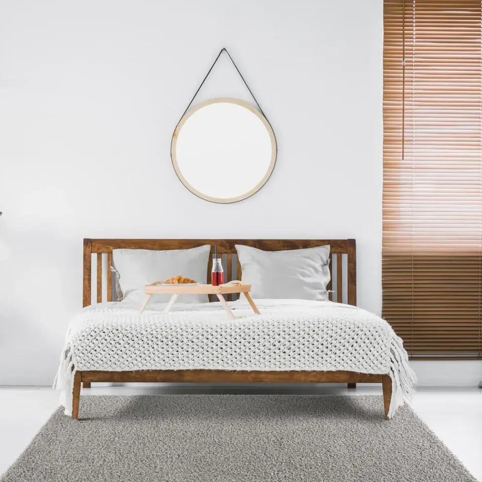 Muratap Loca Shaggy Vloerkleed Lichtgrijs Hoogpolig - 200x290 CM Discount