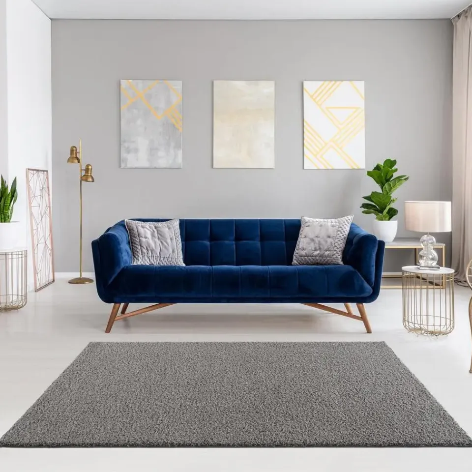 Muratap Loca Shaggy Vloerkleed Lichtgrijs Hoogpolig - 200x290 CM Discount