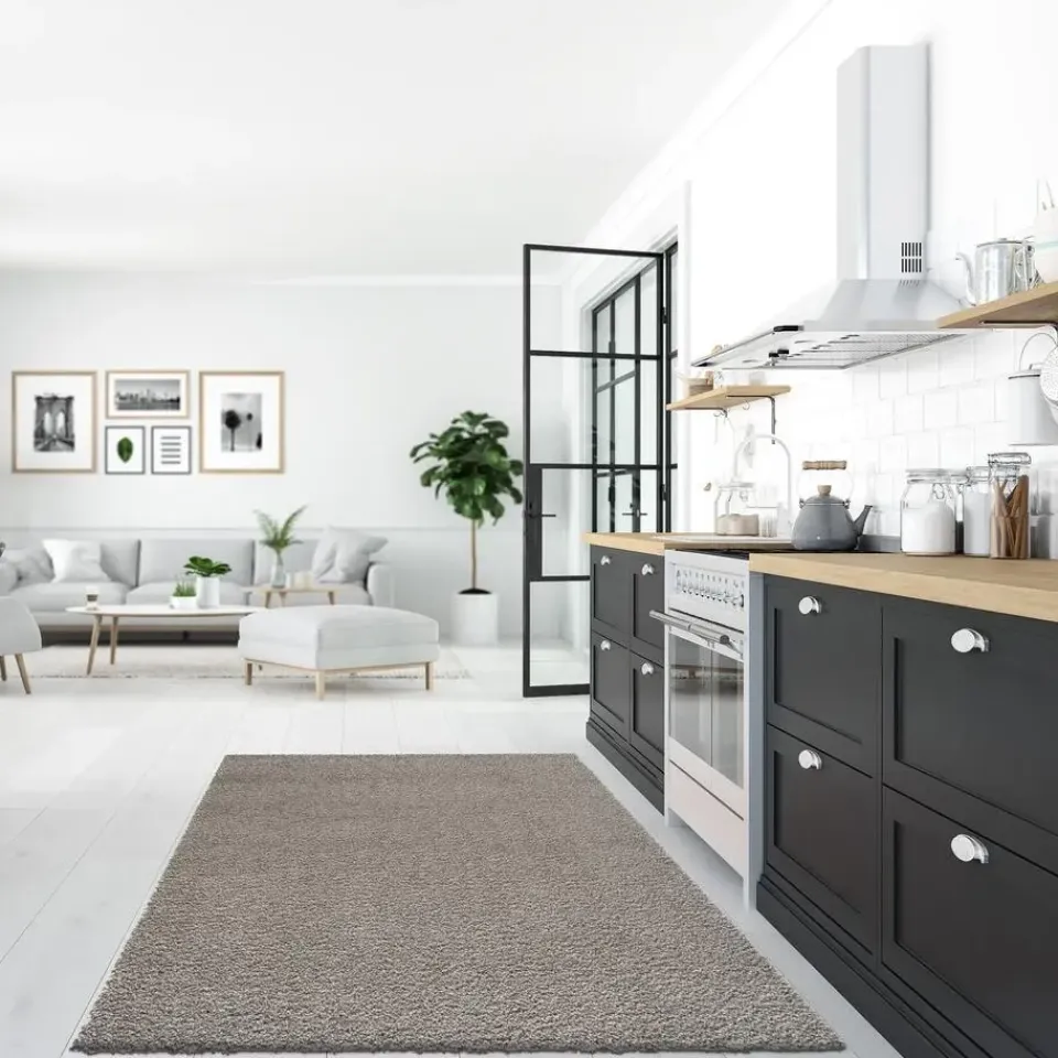 Muratap Loca Shaggy Vloerkleed Lichtgrijs Hoogpolig - 200x290 CM Discount