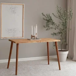 Emob Locelso bureau - 100% grenen massief hout - Beukenhouten poten - Eikenkleur Sale