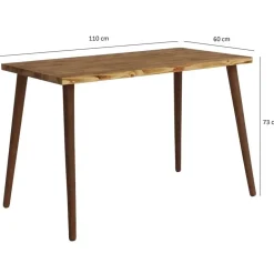 Emob Locelso bureau - 100% grenen massief hout - Beukenhouten poten - Eikenkleur Sale