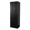 IVOL Lockerkast Zwart - 60x185 cm - 4 lockers Best