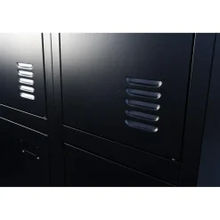 IVOL Lockerkast Zwart - 60x185 cm - 4 lockers Best