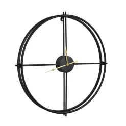 Loft24 LOFT42 Ben Wandklok - Zwart - Metaal - 60x6 Online