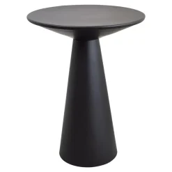 Loft24 LOFT42 Bijzettafel Ferry trompetvoet - Metaal - Zwart - 60x44 New