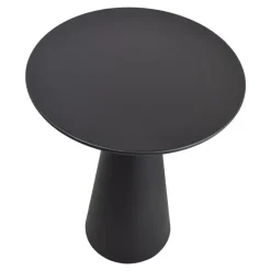 Loft24 LOFT42 Bijzettafel Ferry trompetvoet - Metaal - Zwart - 60x44 New