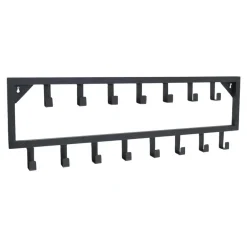 Loft24 LOFT42 Bono Kapstok - Zwart – Metaal – 15 haken - 80x26x4 Online