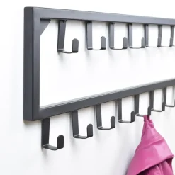 Loft24 LOFT42 Bono Kapstok - Zwart – Metaal – 15 haken - 80x26x4 Online
