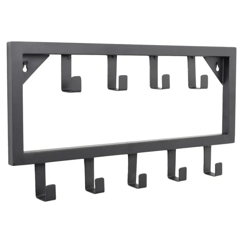 Loft24 LOFT42 Bono Small Kapstok - Zwart – Metaal – 9 haken - 50x26x4 New