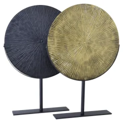 LOFT42 Burst Ornament op voet - Zwart Metaal Ø36cm Hot