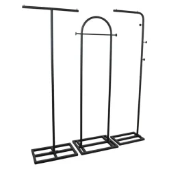 Loft24 LOFT42 Fabri1 - Kledingrek Staand - 170x40x25 - Zwart Outlet