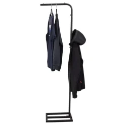 Loft24 LOFT42 Fabri1 - Kledingrek Staand - 170x40x25 - Zwart Outlet