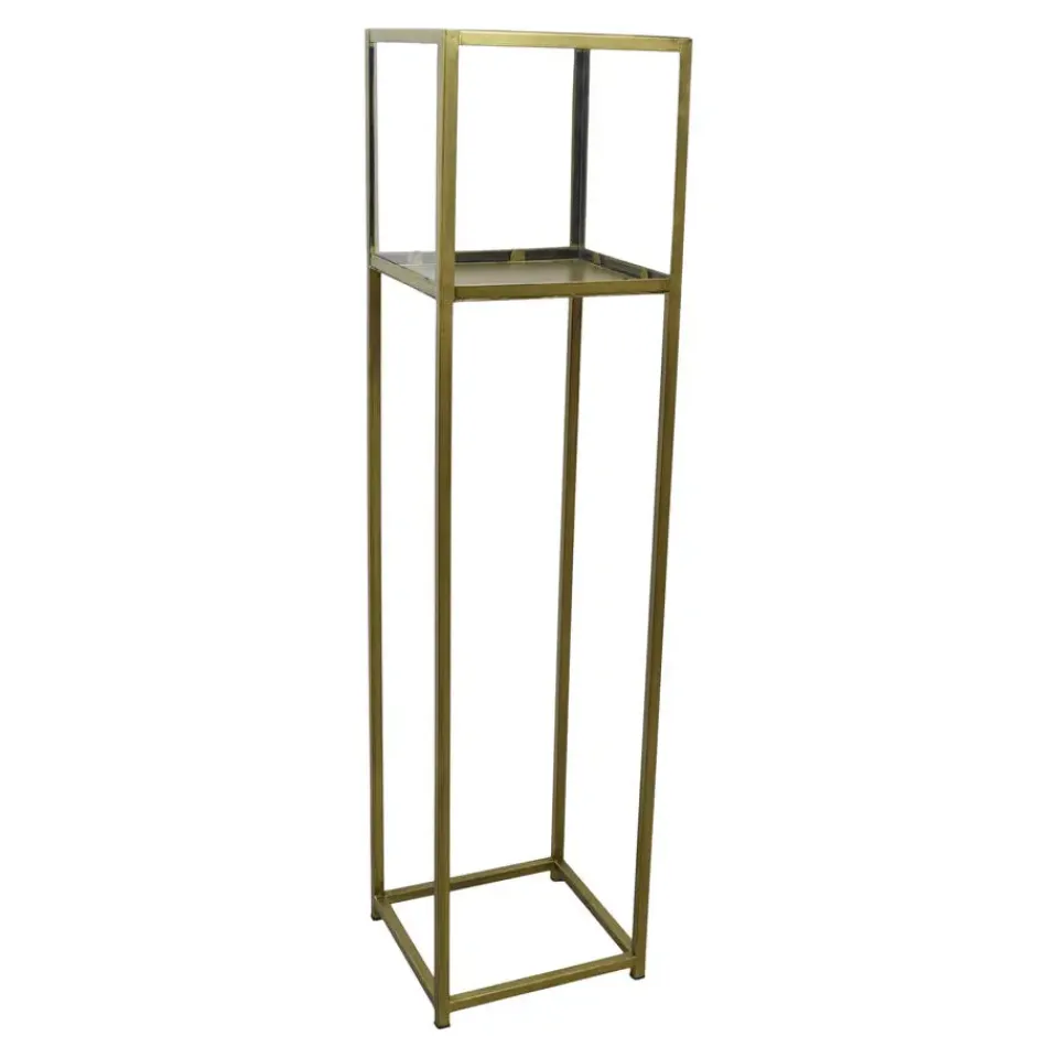 Loft24 LOFT42 Flint Staand Windlicht Antique Messing - Metaal Outlet