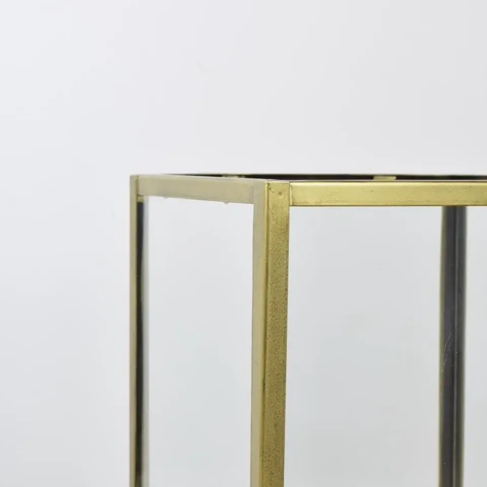 Loft24 LOFT42 Flint Staand Windlicht Antique Messing - Metaal Outlet