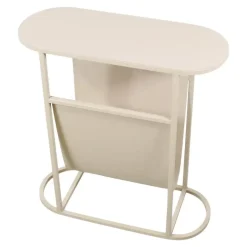 LOFT42 Frits Bijzettafel met Tijdschriften- of Krantenbak Beige Hot