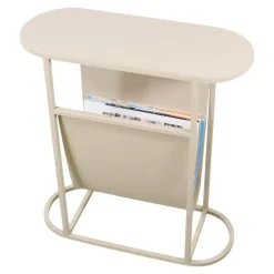LOFT42 Frits Bijzettafel met Tijdschriften- of Krantenbak Beige Hot