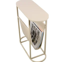 LOFT42 Frits Bijzettafel met Tijdschriften- of Krantenbak Beige Hot