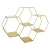 Loft24 LOFT42 Hexagon Wandrek Zeshoekig - Goud - 57x80x20 Discount
