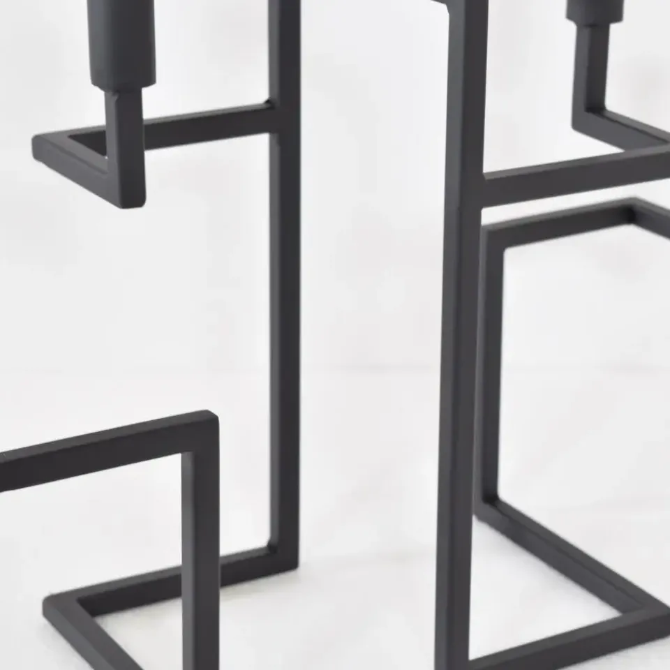 Loft24 LOFT42 Hook Kandelaar - 5 Kaarsen - Metaal - Mat Zwart - 44x42x16 New