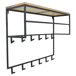 LOFT42 Jip Kapstok - 12 haken - Metaal - Zwart - 100x80x33 Sale