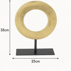 LOFT42 Joris Ornament op voet - Messing Metaal Ø25cm Clearance