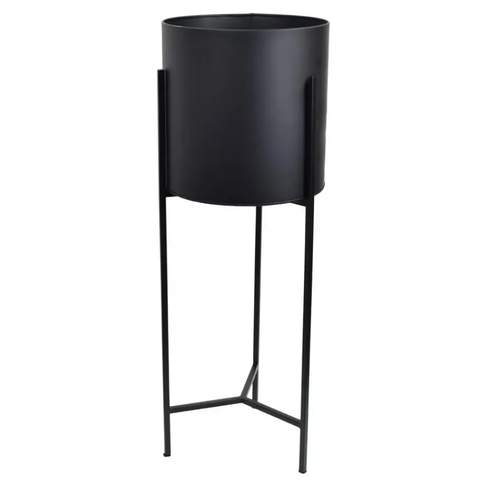 Loft24 LOFT42 Joy Plantenbak Rond - Metaal - Mat Zwart Outlet