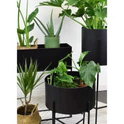 Loft24 LOFT42 Joy Plantenbak Rond - Metaal - Mat Zwart Outlet